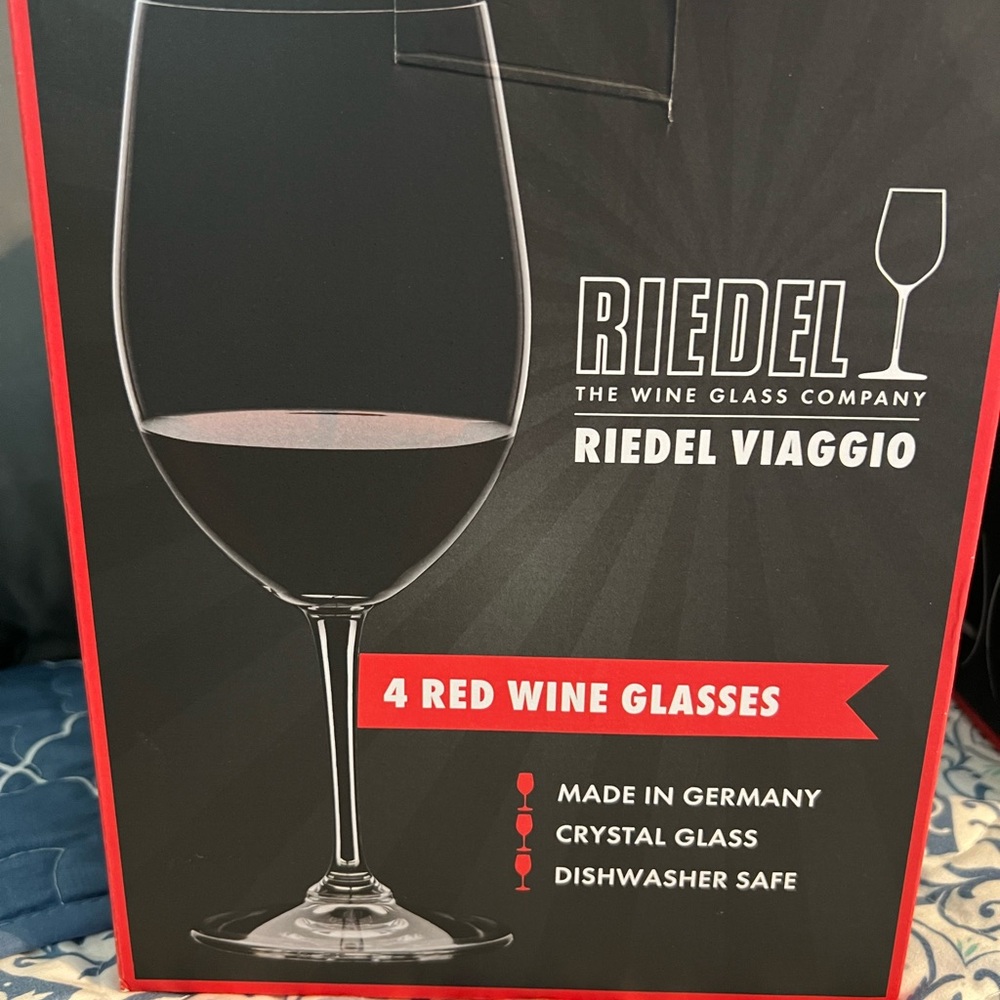 Riedel Red and Gray Drinkware Collection